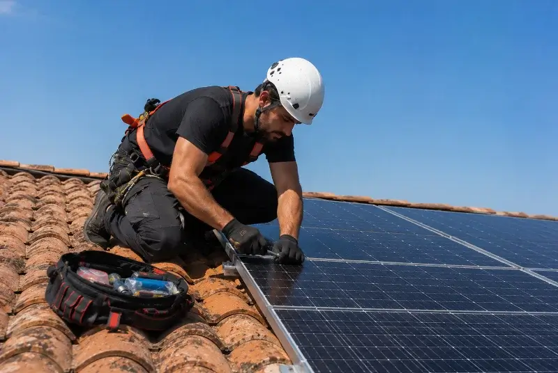 Maintenance et monitoring de panneaux solaires à Leval