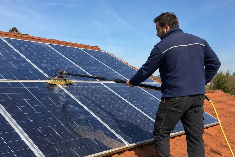 Nettoyage et entretien de panneaux solaires à Leval